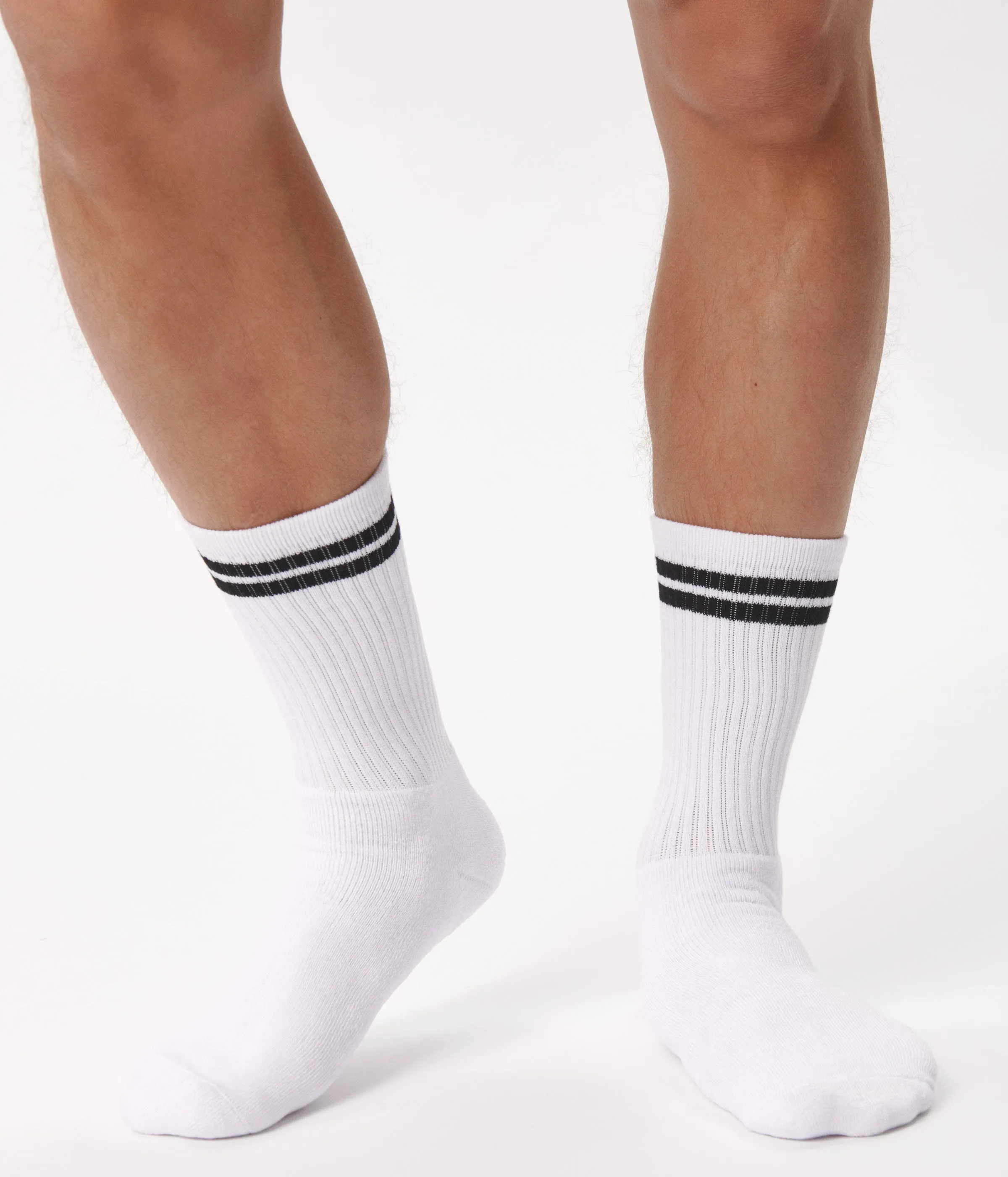 3 pack white bamboo crew socks