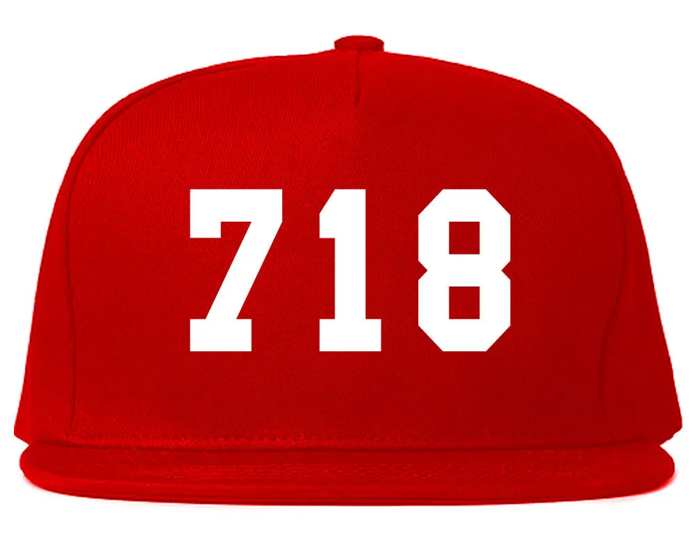 718 New York Area Code Snapback Hat