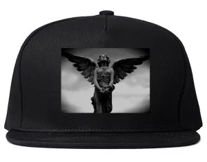 Angel Statue Wings Dark Goth Snapback Hat Cap