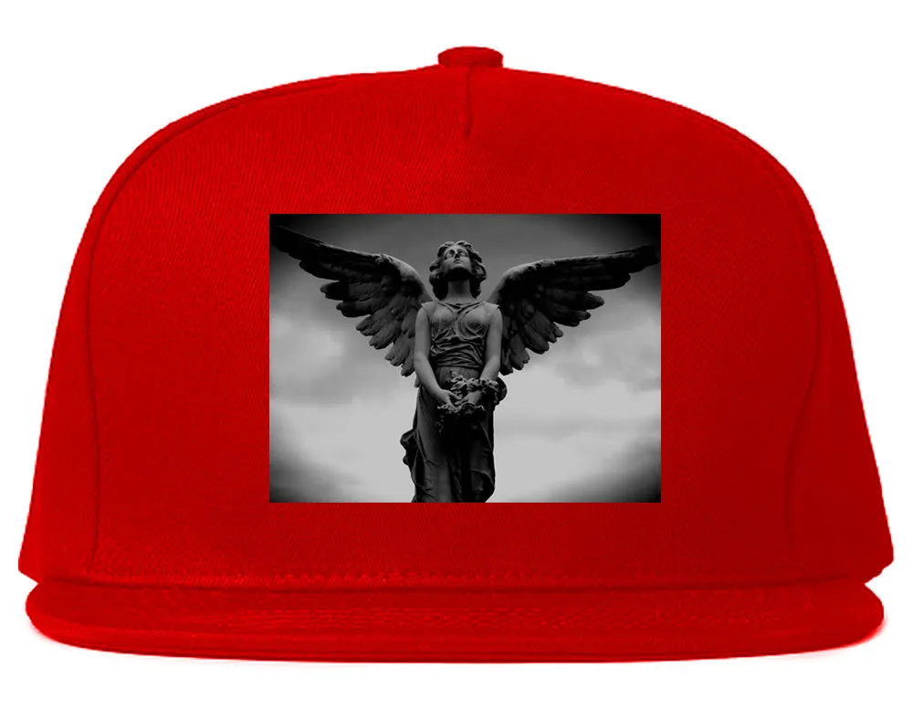 Angel Statue Wings Dark Goth Snapback Hat Cap