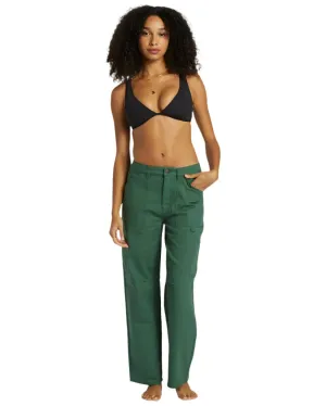 BILLABONG Women's Leia Cargo Pants Emerald Bay