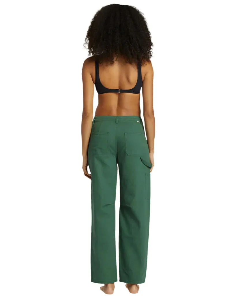 BILLABONG Women's Leia Cargo Pants Emerald Bay