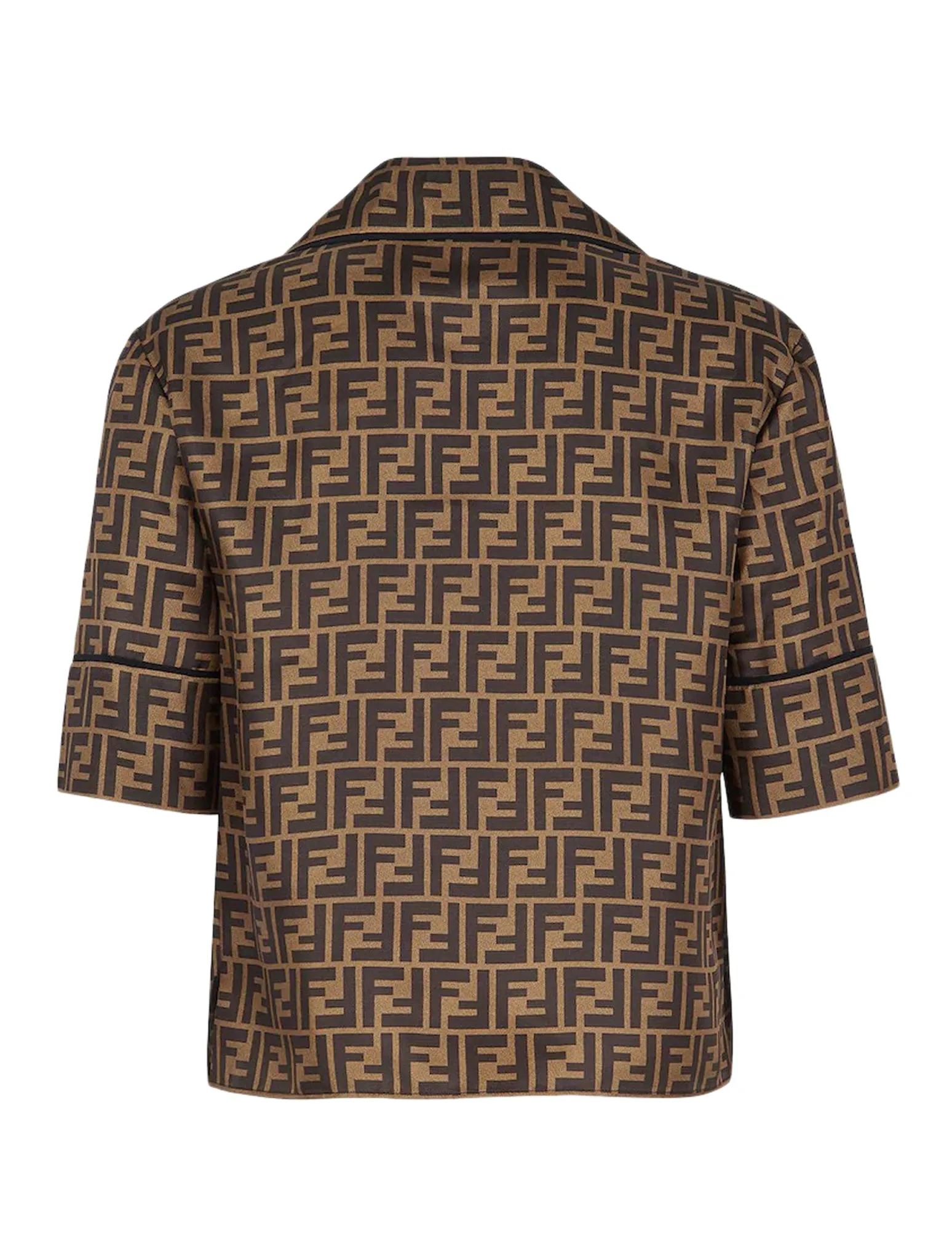 Brown silk pajamas