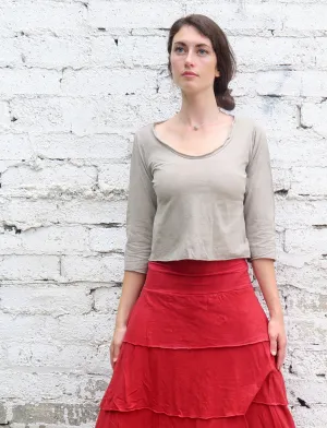 Crescent Simplicity Cropped Shirt