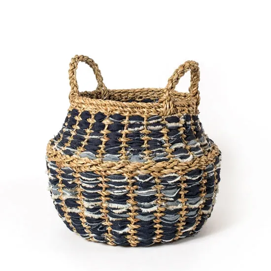 Daya Demin Foldable Basket- Large