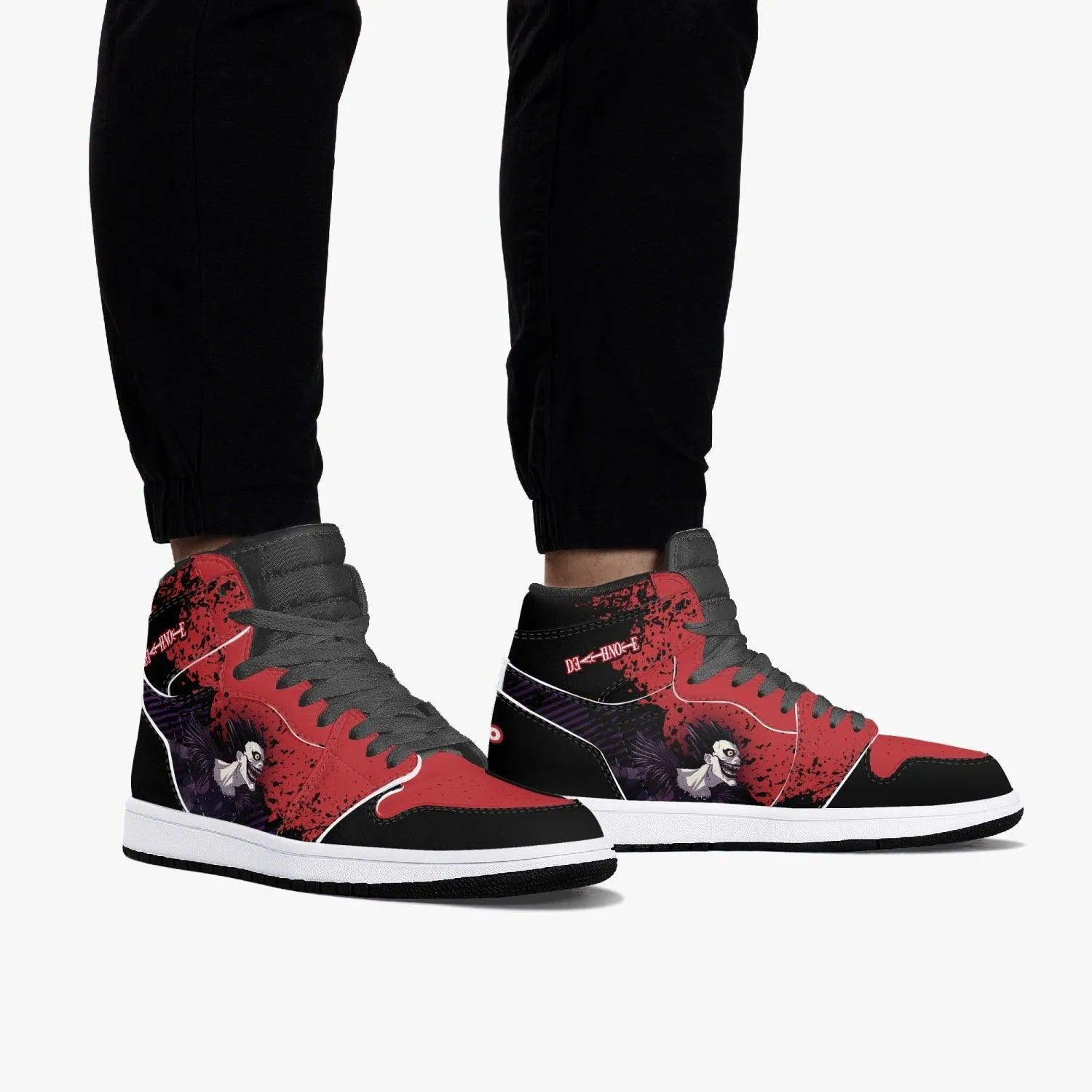Death Note Ryuk Red-Black JD1 Mid Anime Shoes