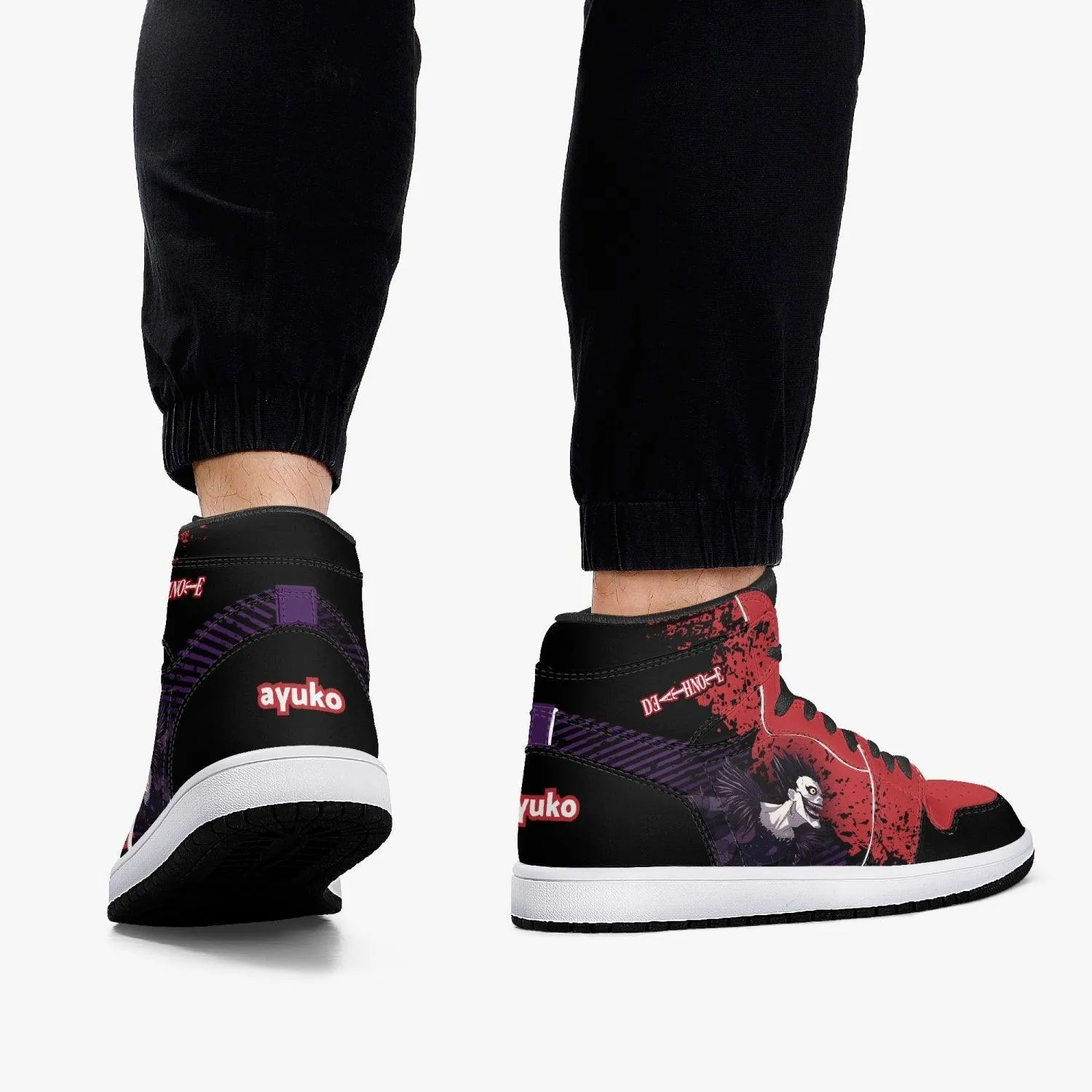 Death Note Ryuk Red-Black JD1 Mid Anime Shoes