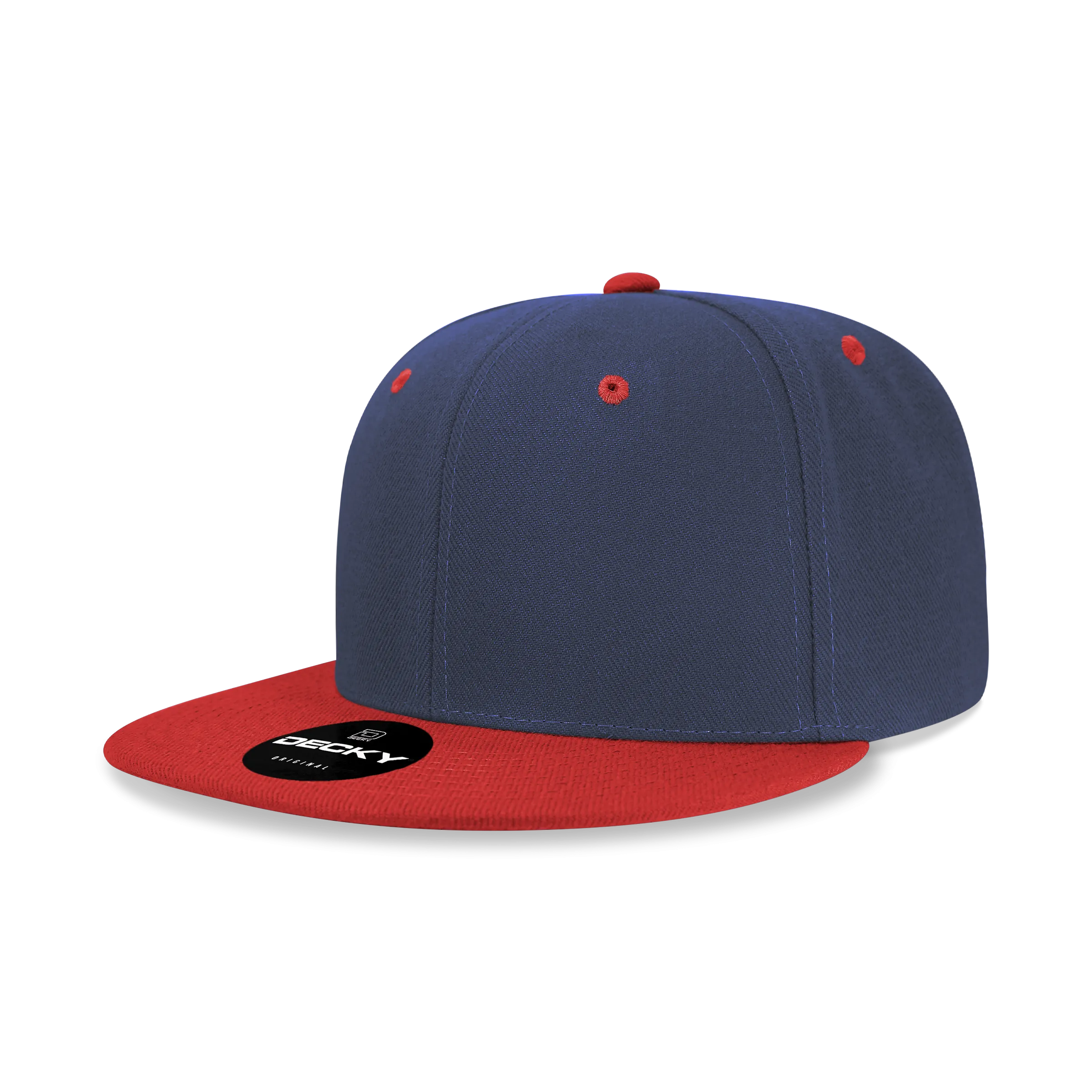 Decky 6020 High Profile 6 Panel Snapback, Flat Bill Hat