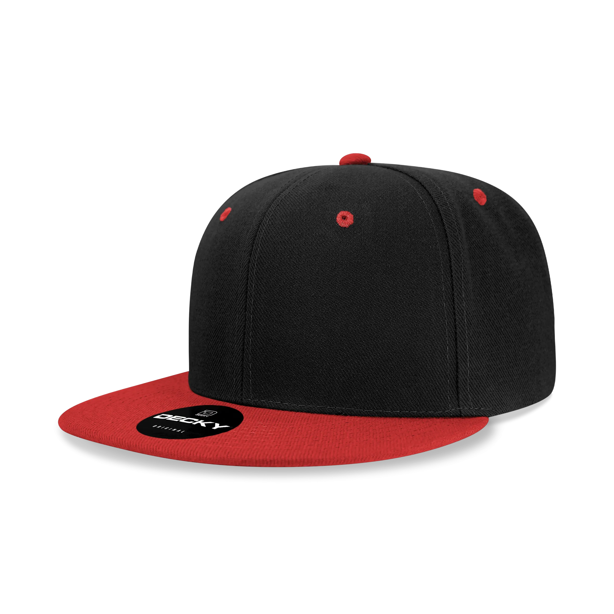 Decky 6020 High Profile 6 Panel Snapback, Flat Bill Hat