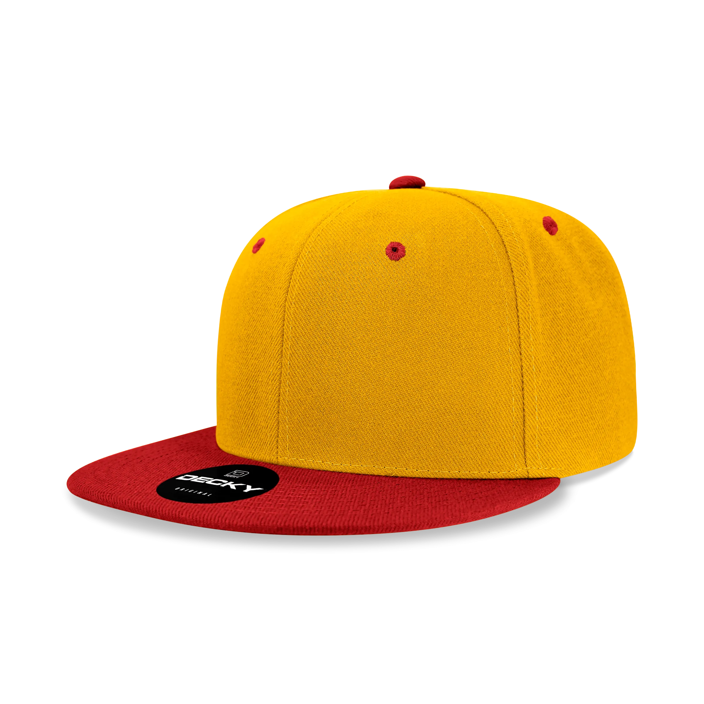 Decky 6020 High Profile 6 Panel Snapback, Flat Bill Hat