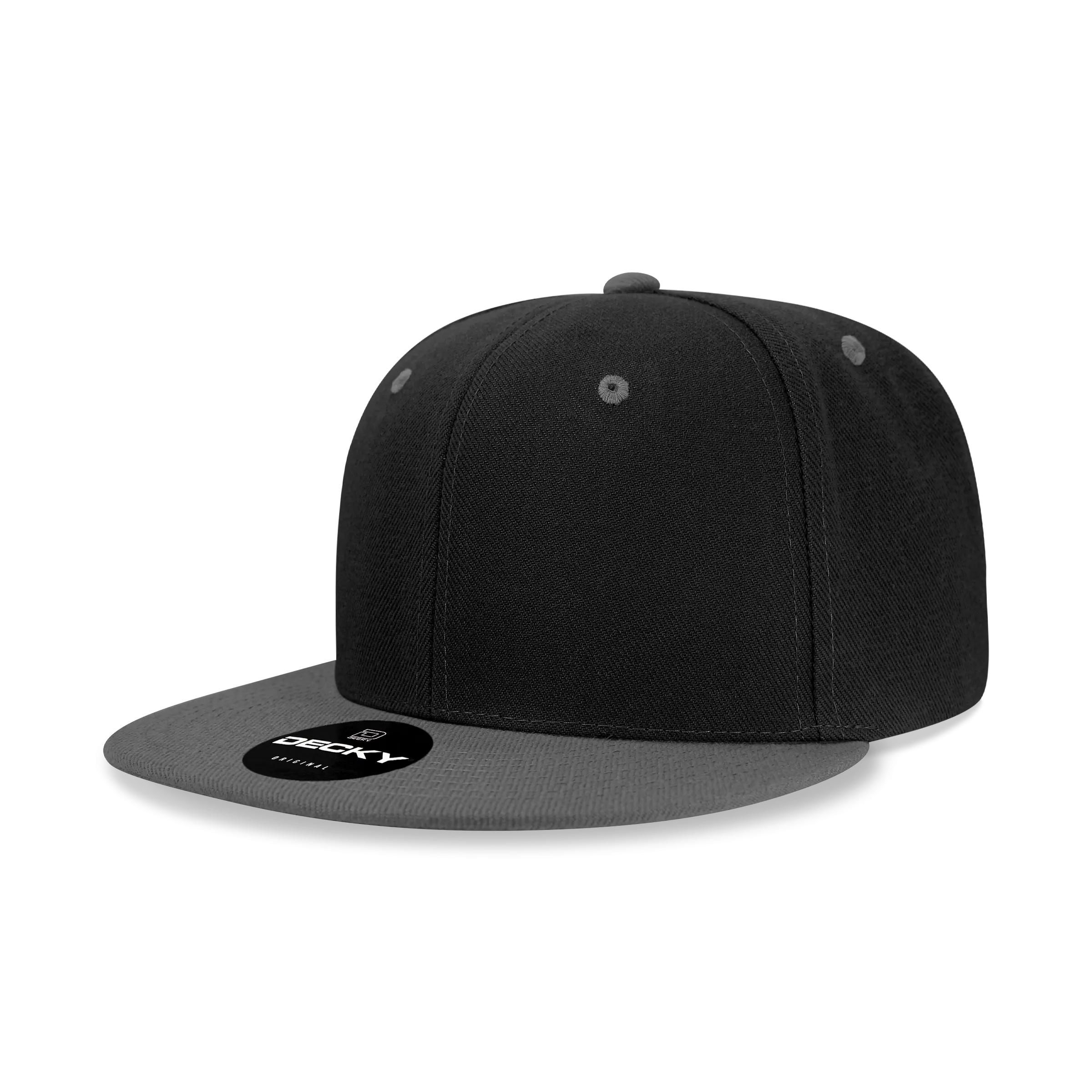 Decky 6020 High Profile 6 Panel Snapback, Flat Bill Hat