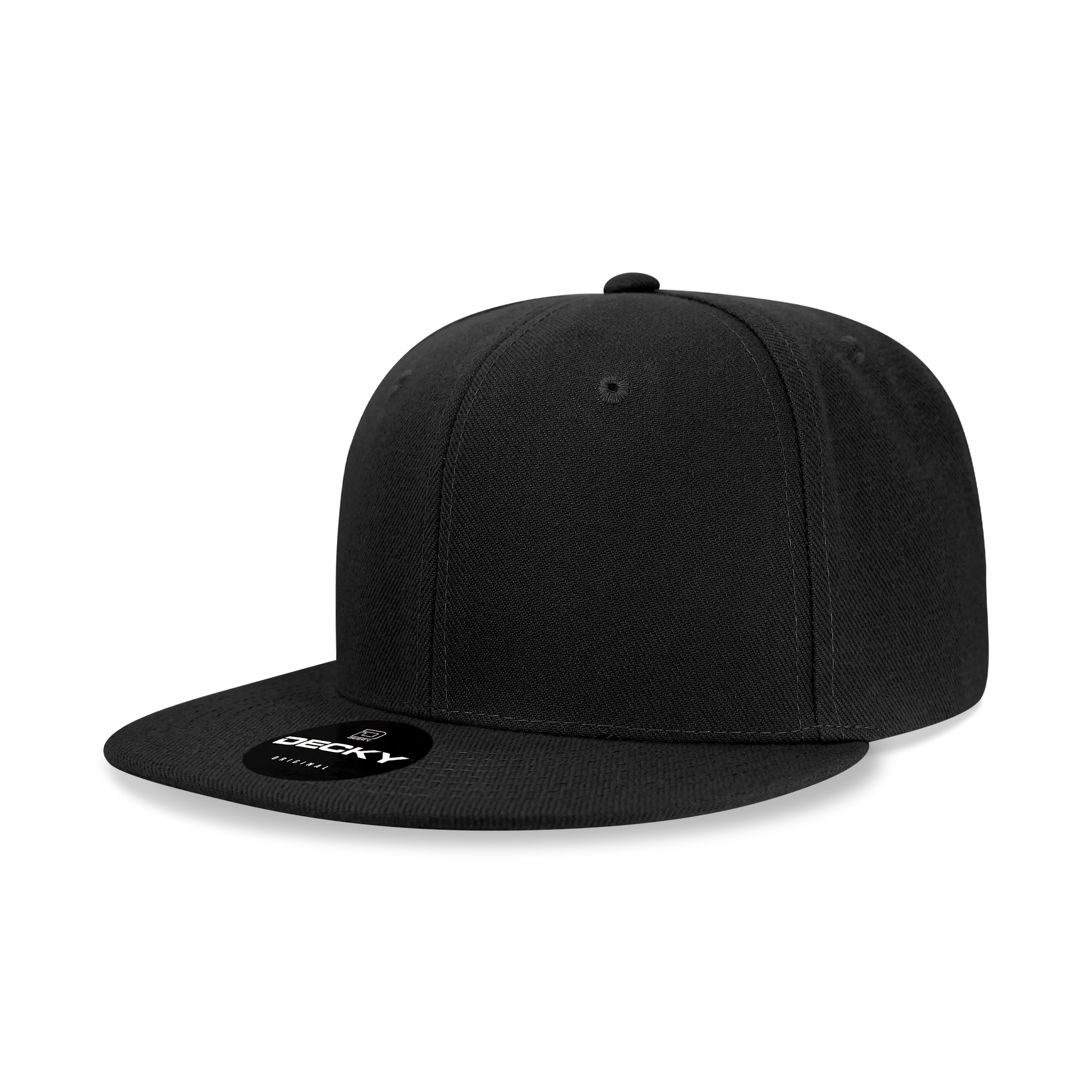 Decky 6020 High Profile 6 Panel Snapback, Flat Bill Hat