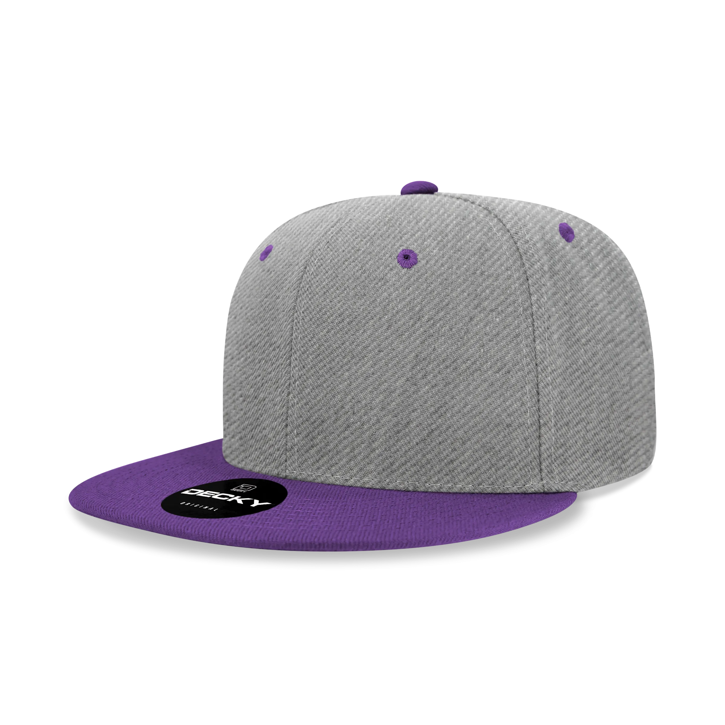 Decky 6020 High Profile 6 Panel Snapback, Flat Bill Hat