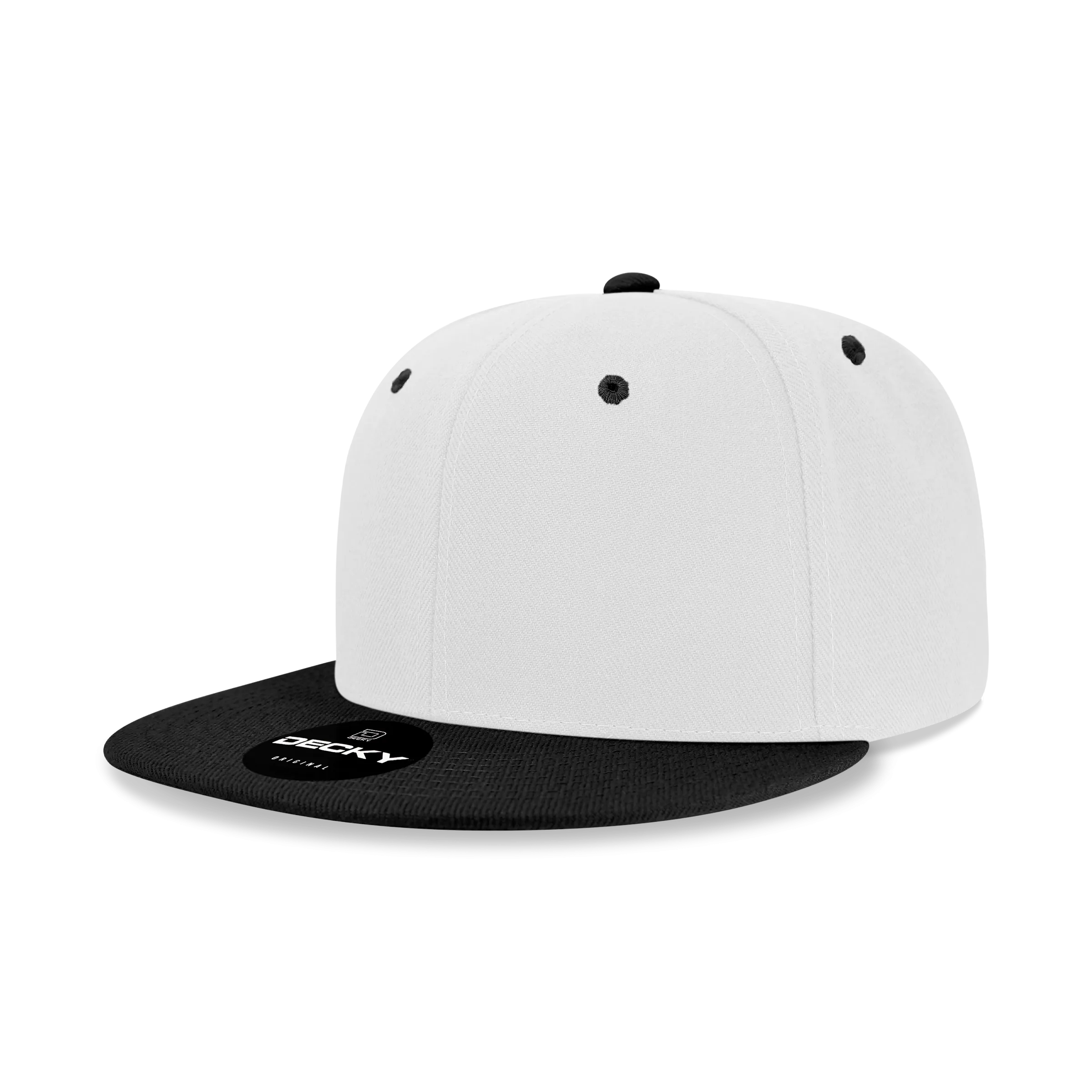 Decky 6020 High Profile 6 Panel Snapback, Flat Bill Hat
