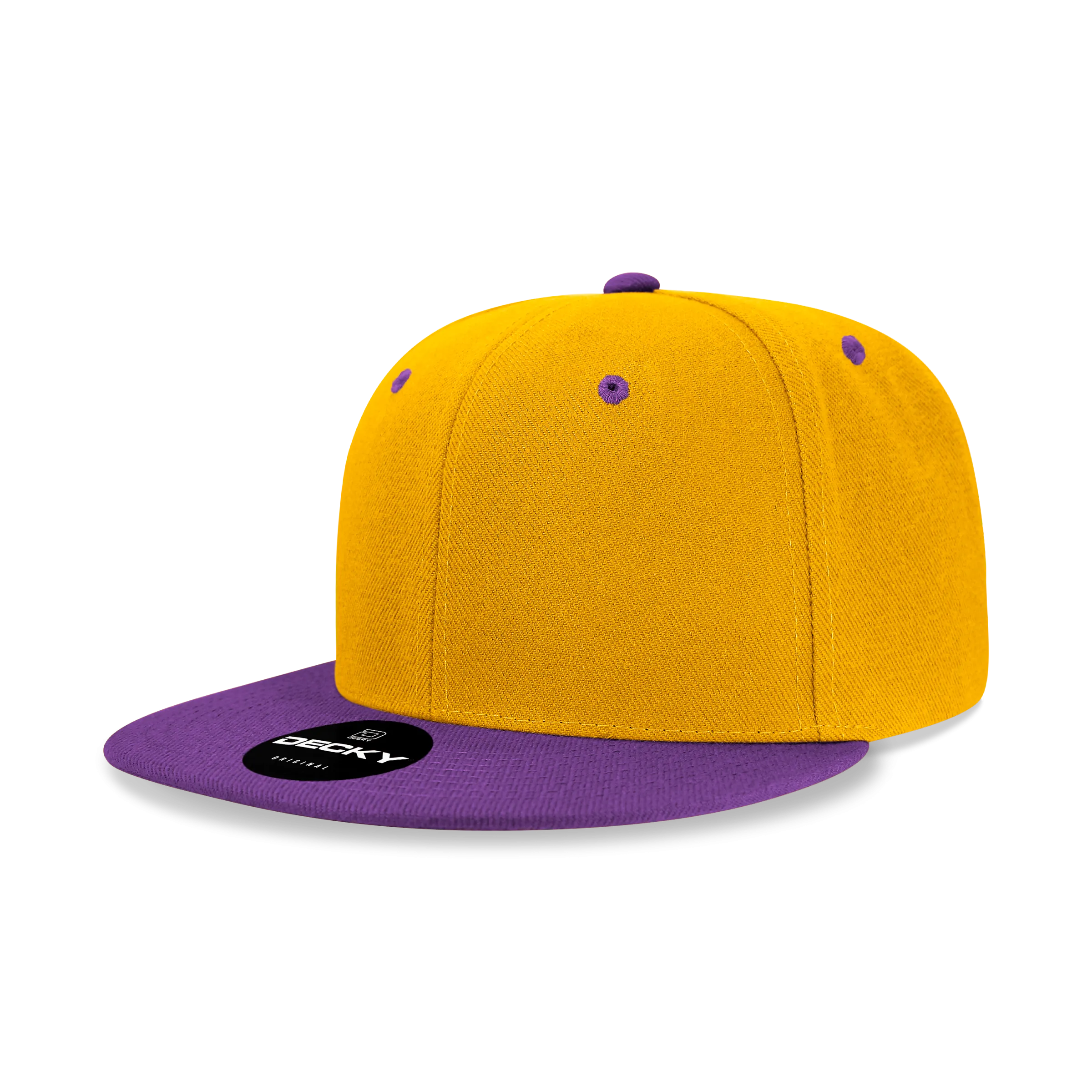 Decky 6020 High Profile 6 Panel Snapback, Flat Bill Hat