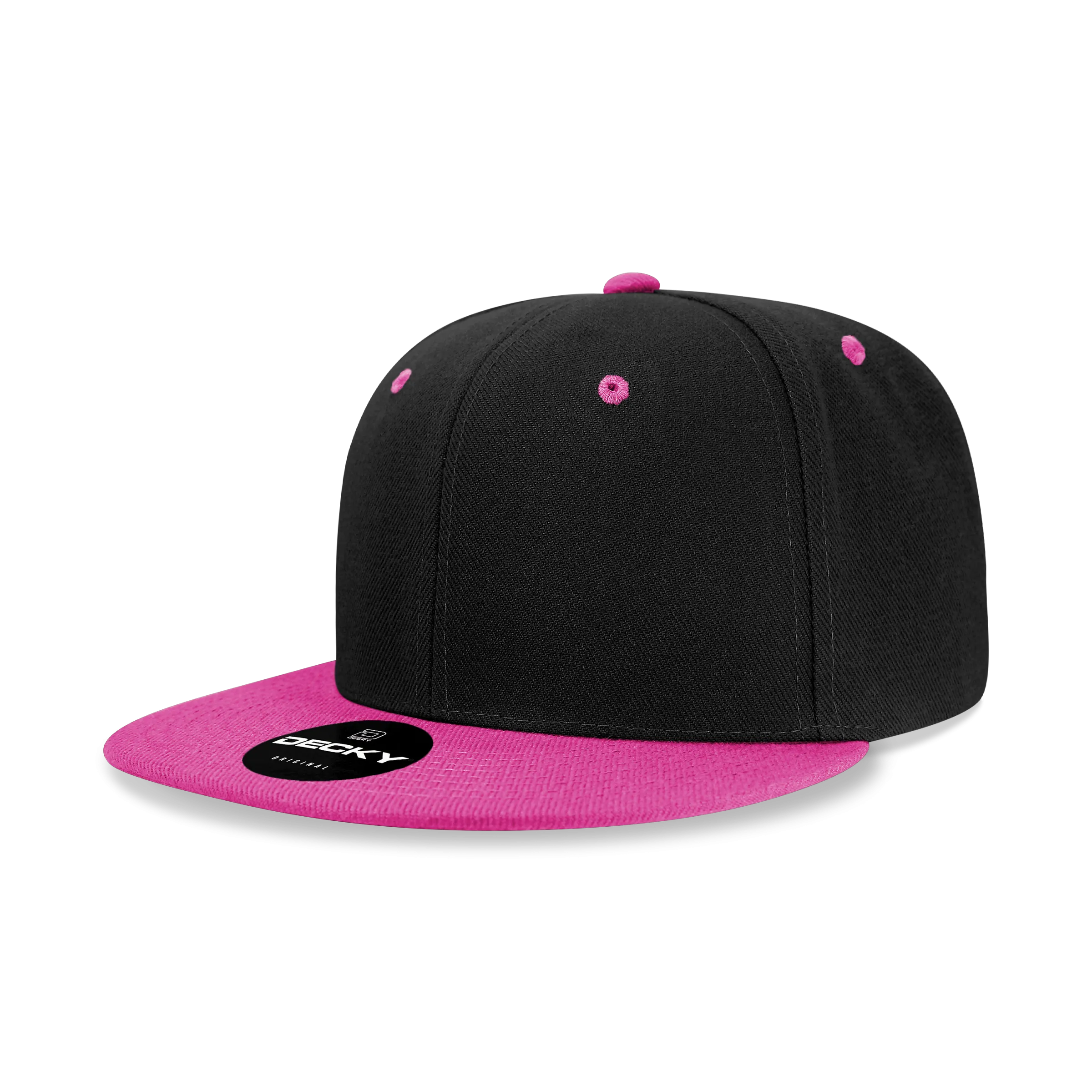 Decky 6020 High Profile 6 Panel Snapback, Flat Bill Hat