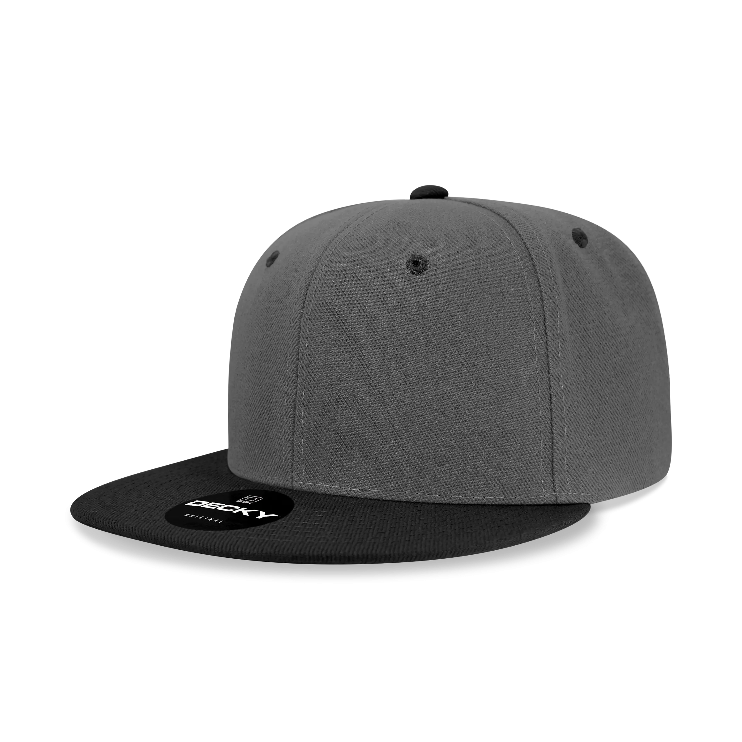 Decky 6020 High Profile 6 Panel Snapback, Flat Bill Hat