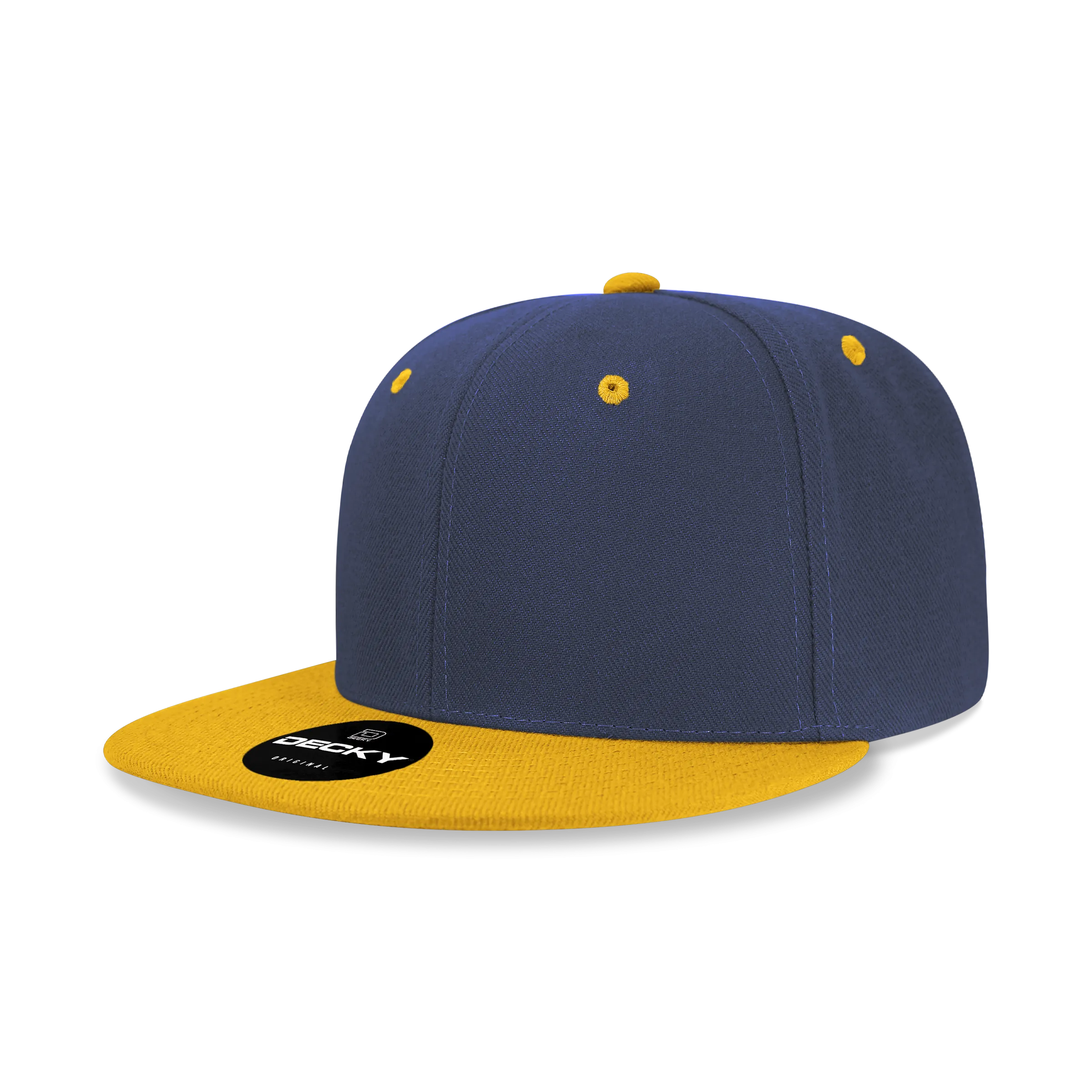 Decky 6020 High Profile 6 Panel Snapback, Flat Bill Hat