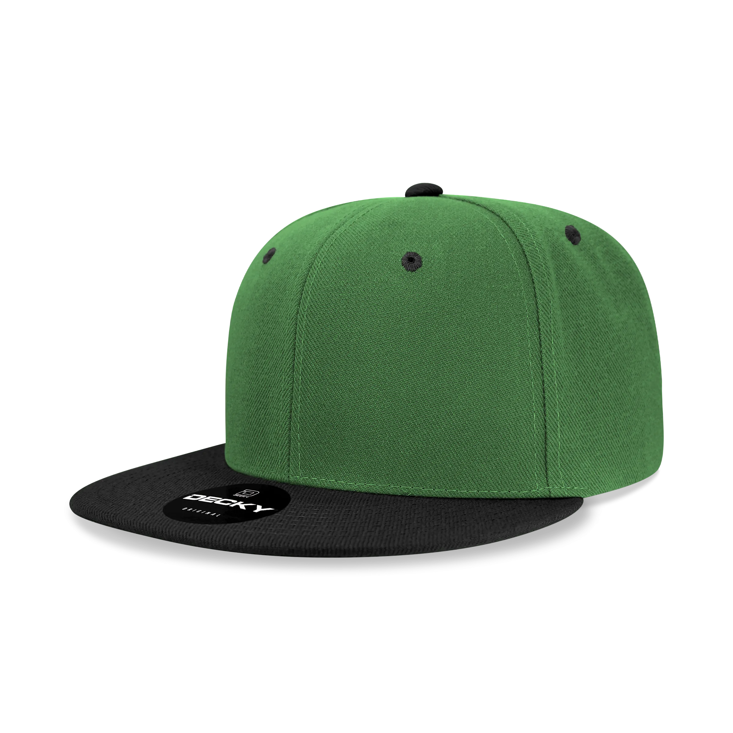 Decky 6020 High Profile 6 Panel Snapback, Flat Bill Hat