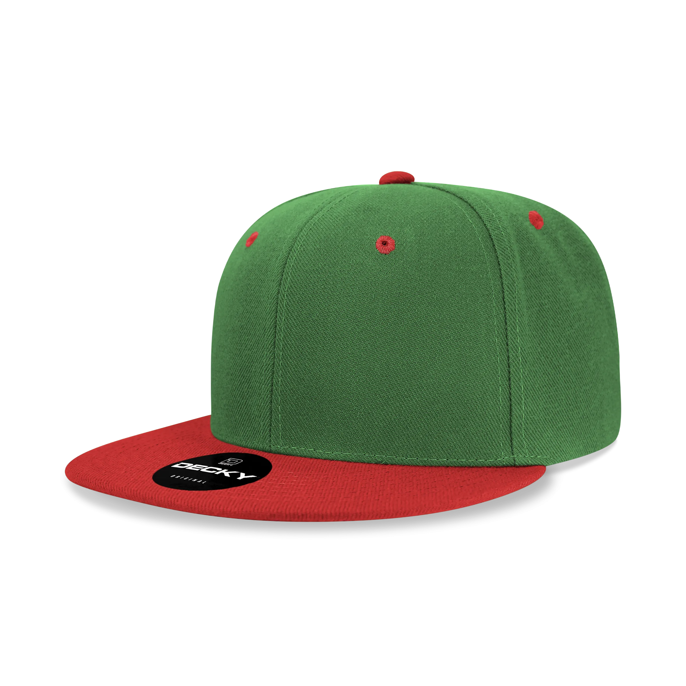 Decky 6020 High Profile 6 Panel Snapback, Flat Bill Hat