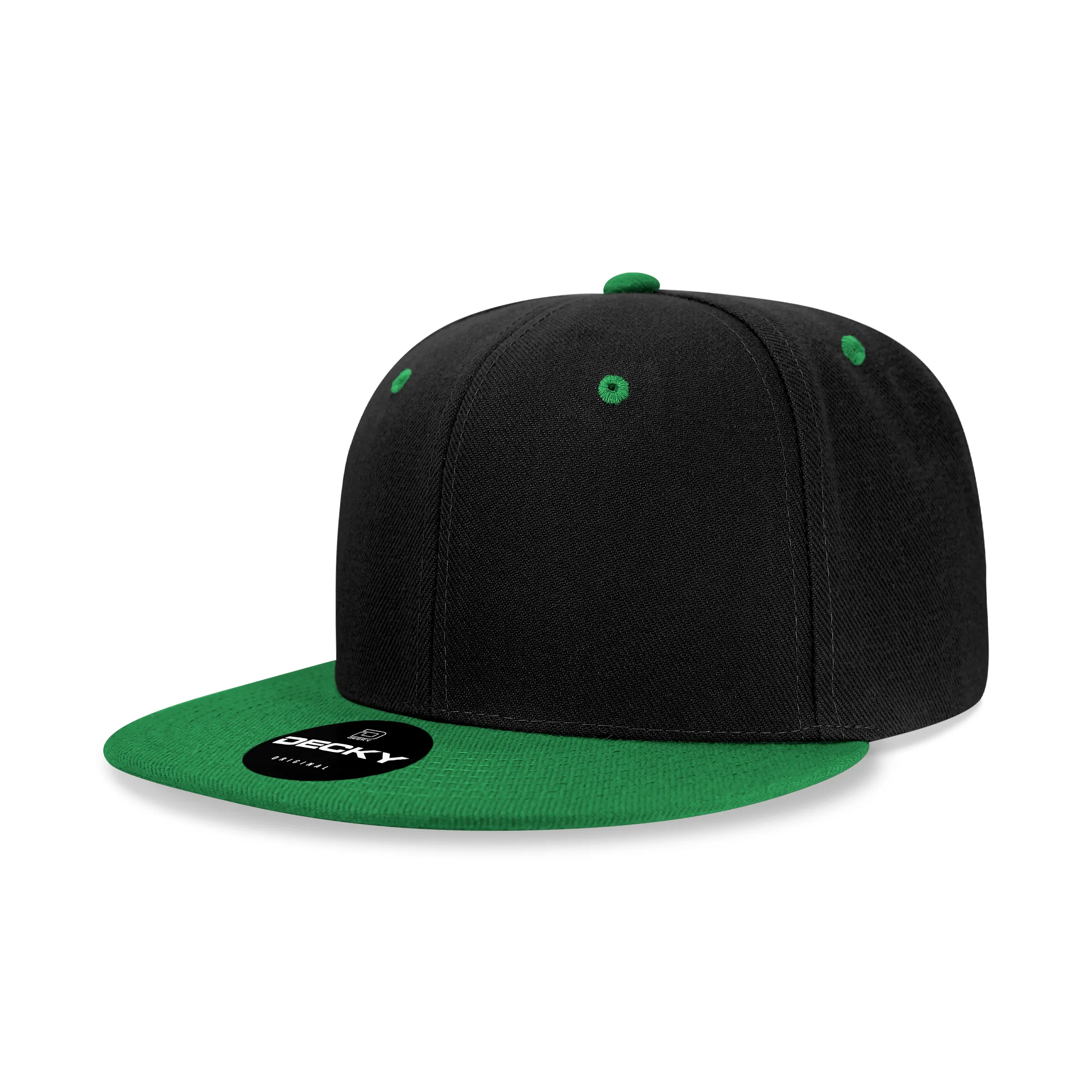 Decky 6020 High Profile 6 Panel Snapback, Flat Bill Hat
