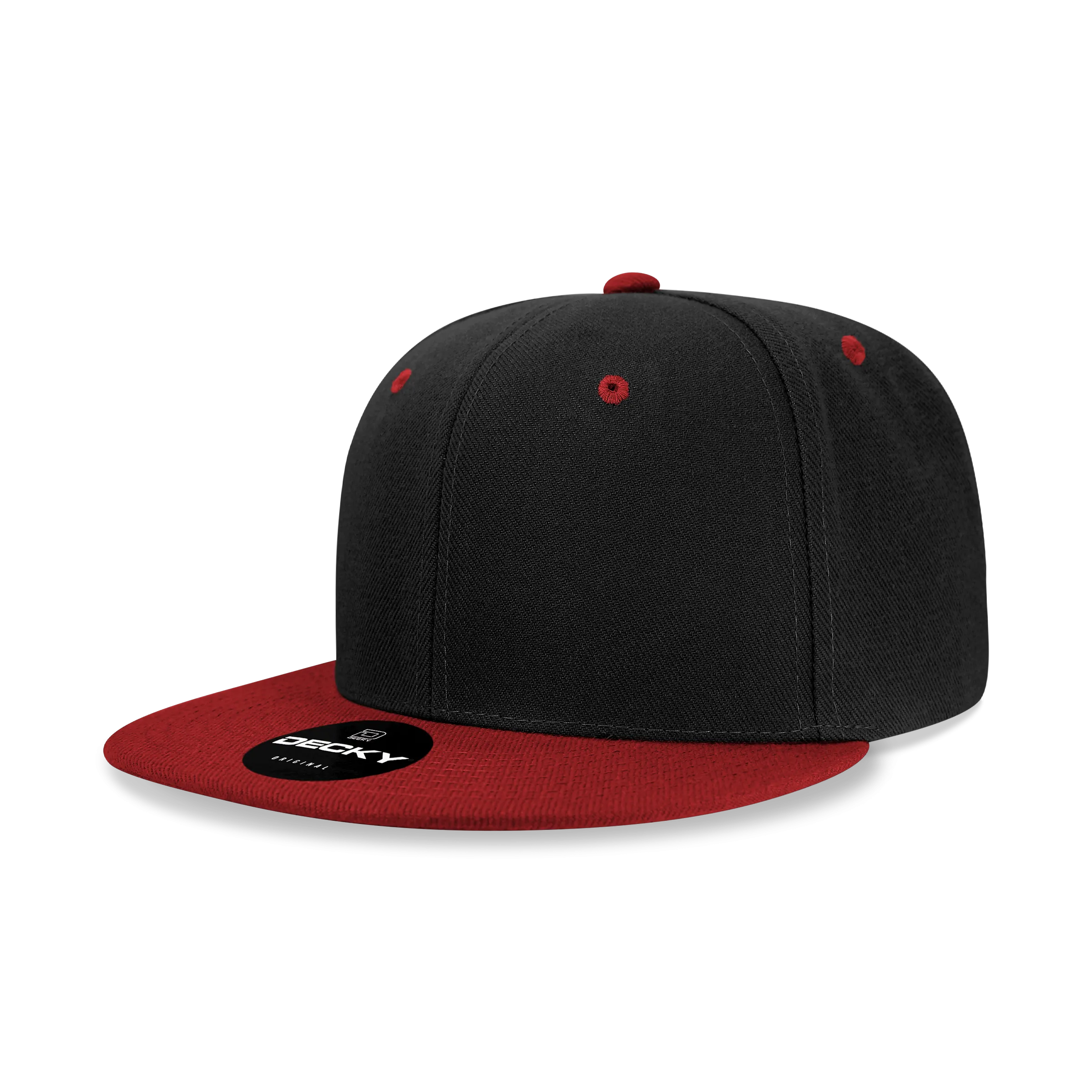 Decky 6020 High Profile 6 Panel Snapback, Flat Bill Hat