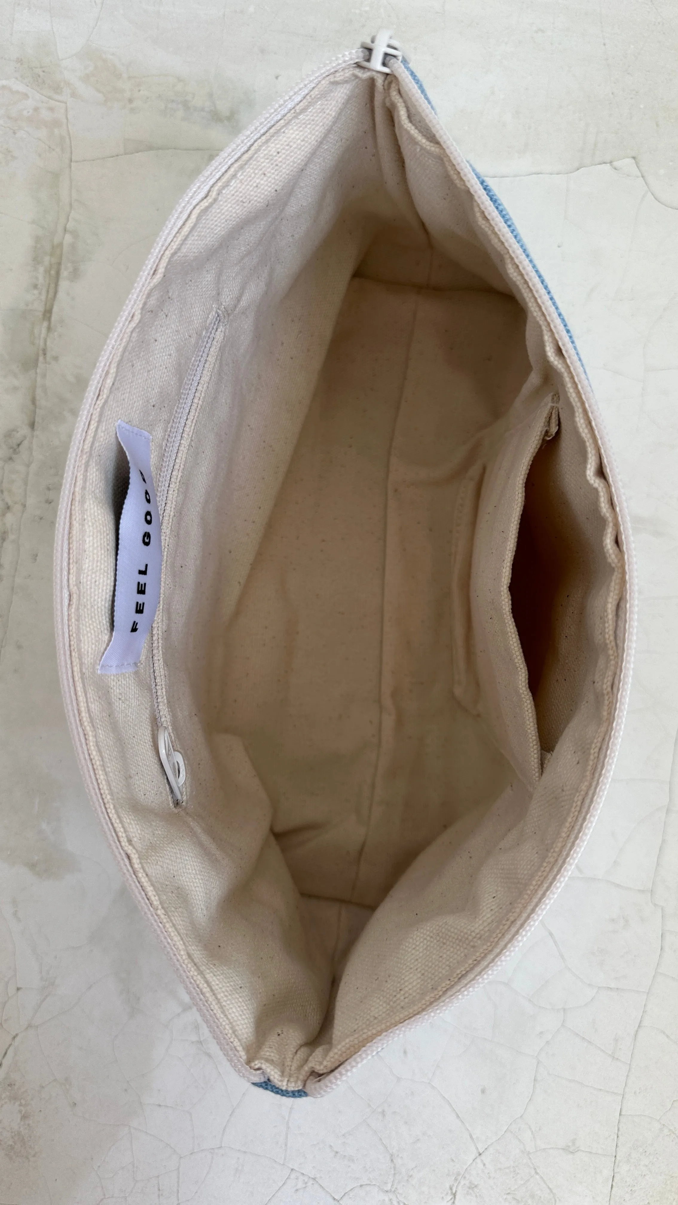 DENIM POUCH in BLUE