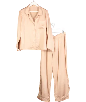 Eberjey Pink Inez Silk Pyjama Set UK L
