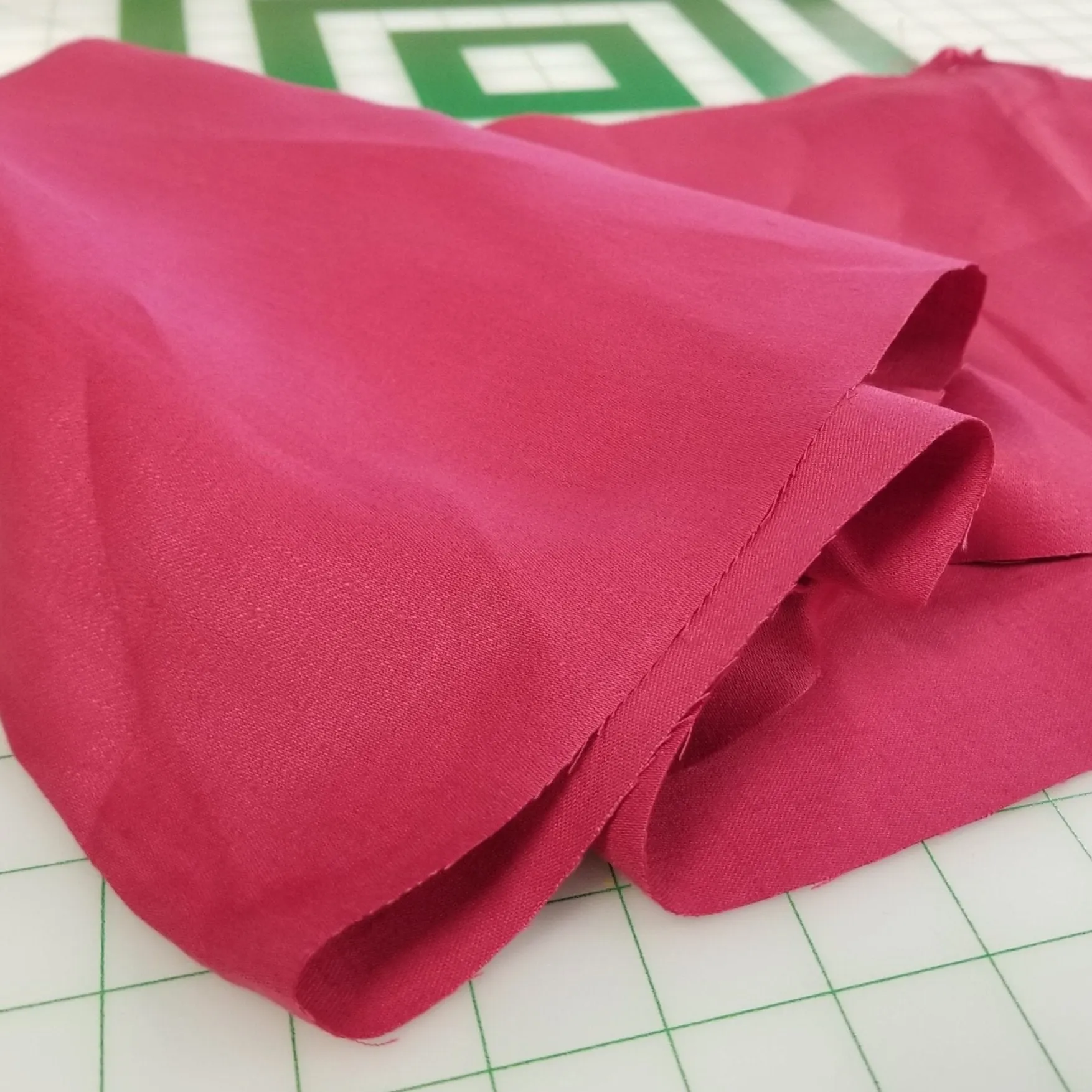 End of bolt: 1.5 yards of Irish Linen Fuchsia Red Suiting Weight Spence Bryson Woven 270 GSM- remnant