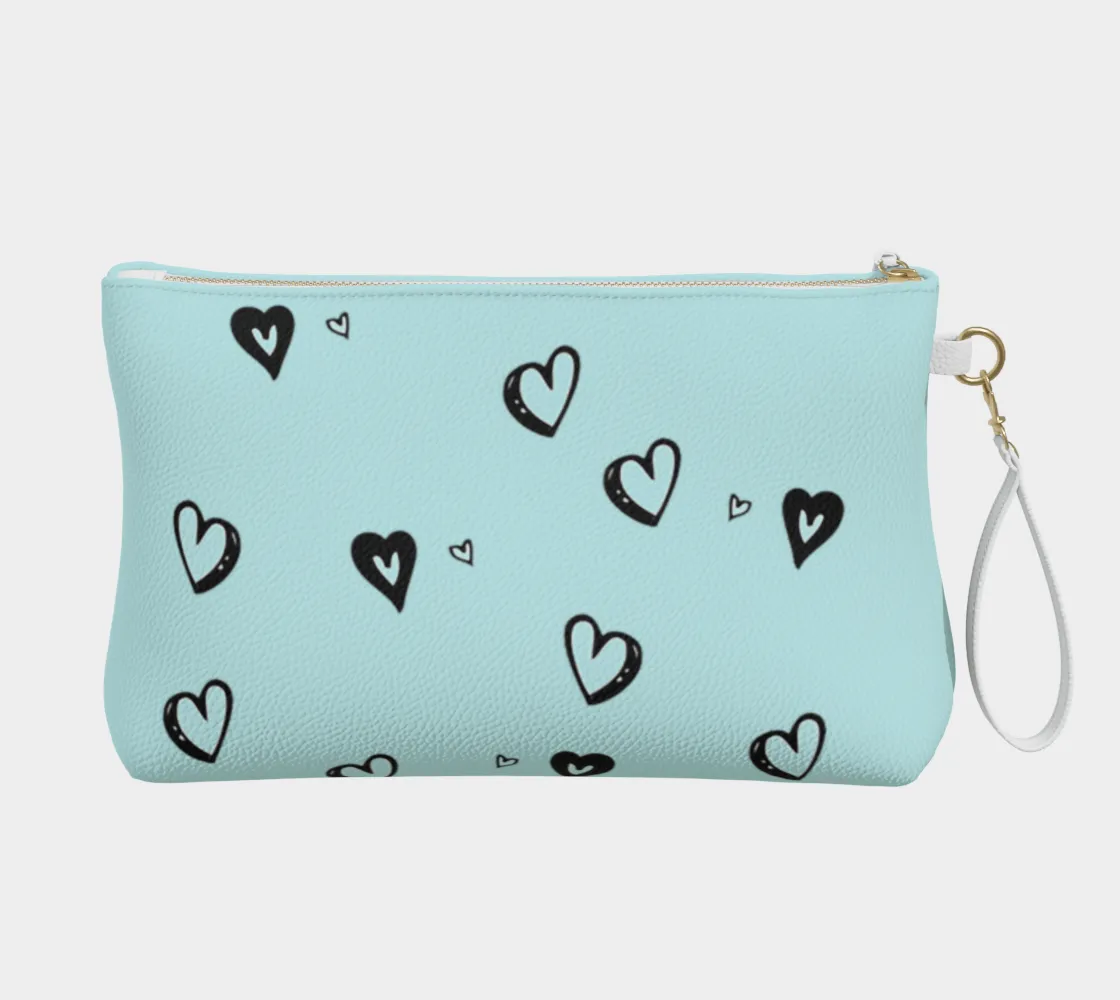Flower Cat Vegan Leather Pouch