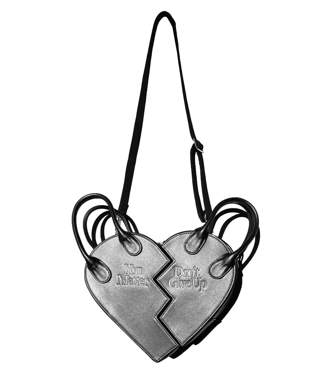 Friendship Heart Bag Black