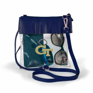 Georgia Tech Clear crossbody with fringe by Desden