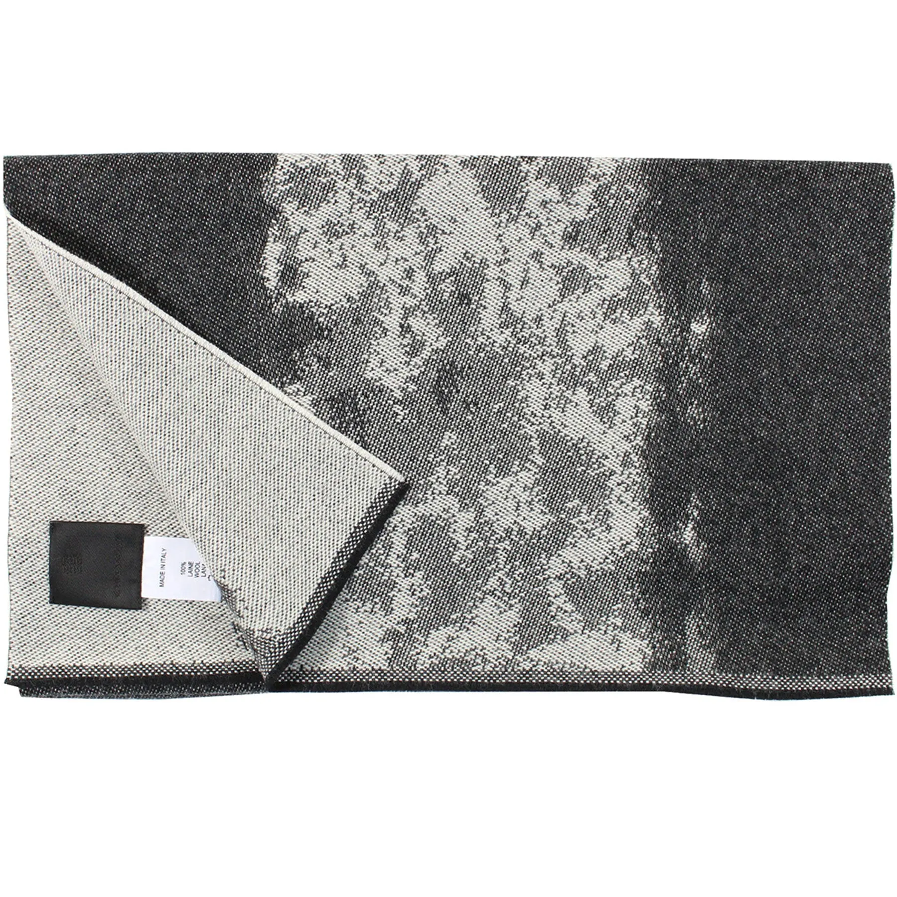Givenchy Scarf Gray Black Logo Design - Wool Shawl BLACK FRIDAY SALE