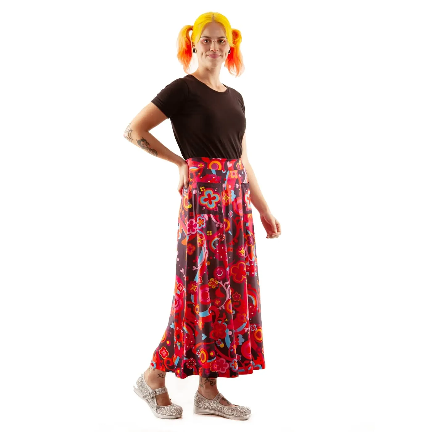 Groovy Maxi Skirt With Pockets