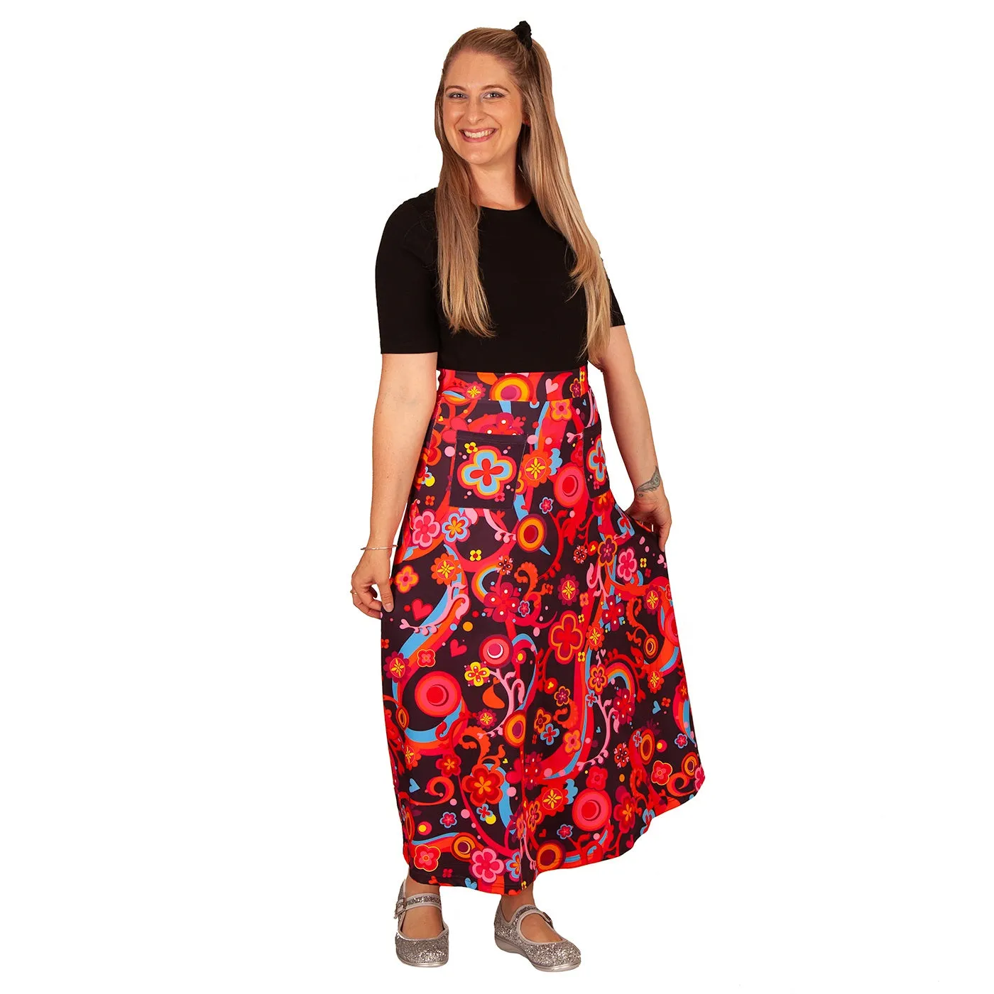 Groovy Maxi Skirt With Pockets