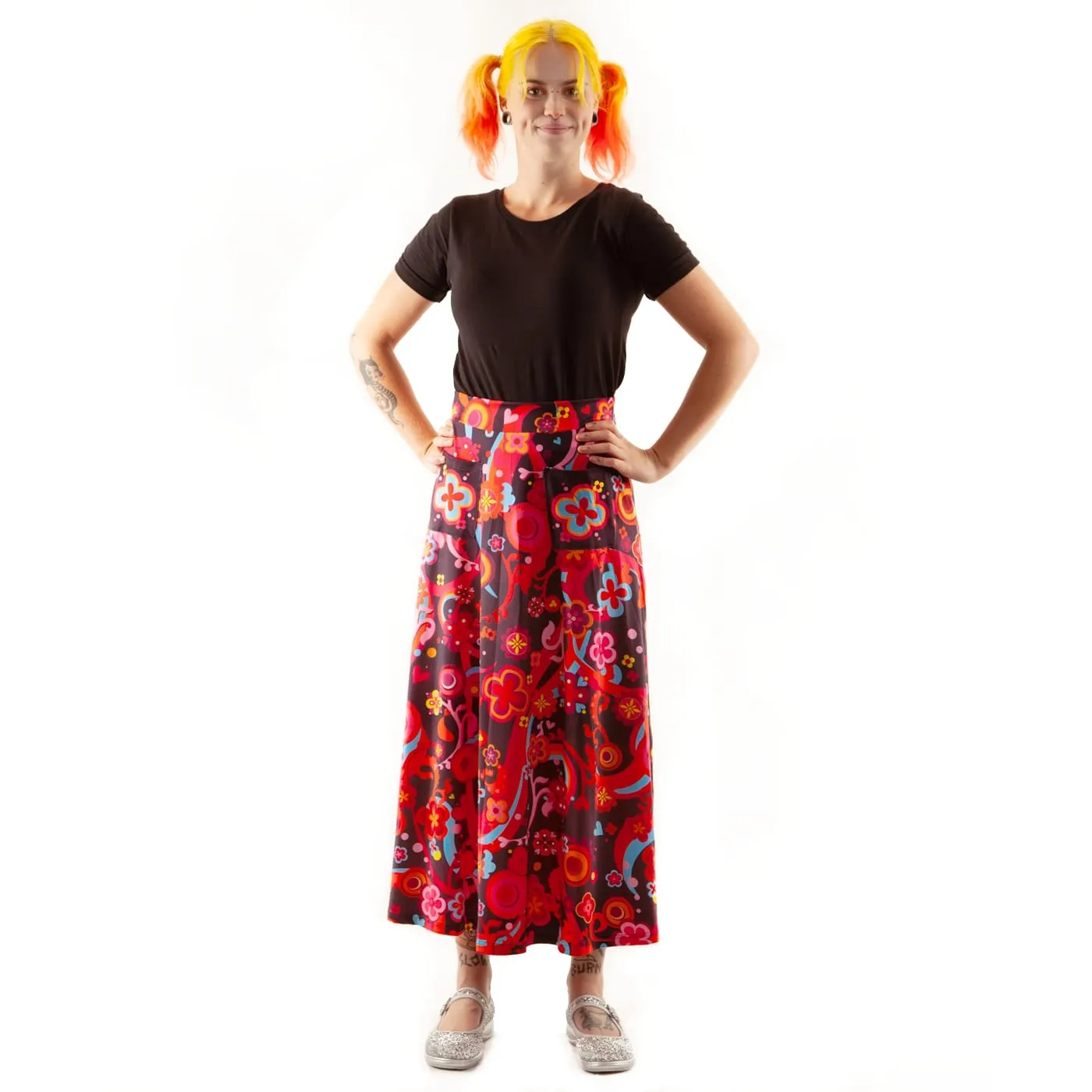 Groovy Maxi Skirt With Pockets