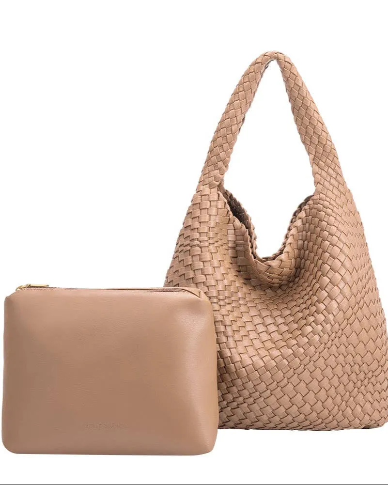 Johanna Nude Recycled Vegan Shoulder Bag