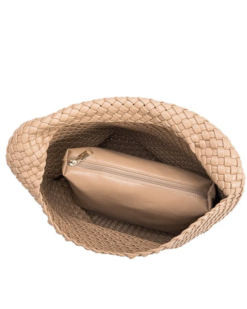 Johanna Nude Recycled Vegan Shoulder Bag
