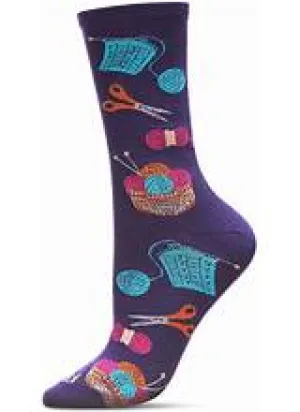 Knitting Bamboo Crew Socks