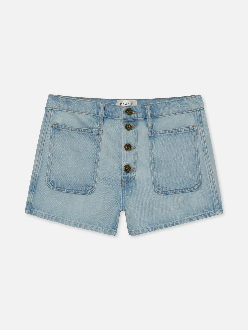 Le Bardot Exposed Button Short -- Trevi