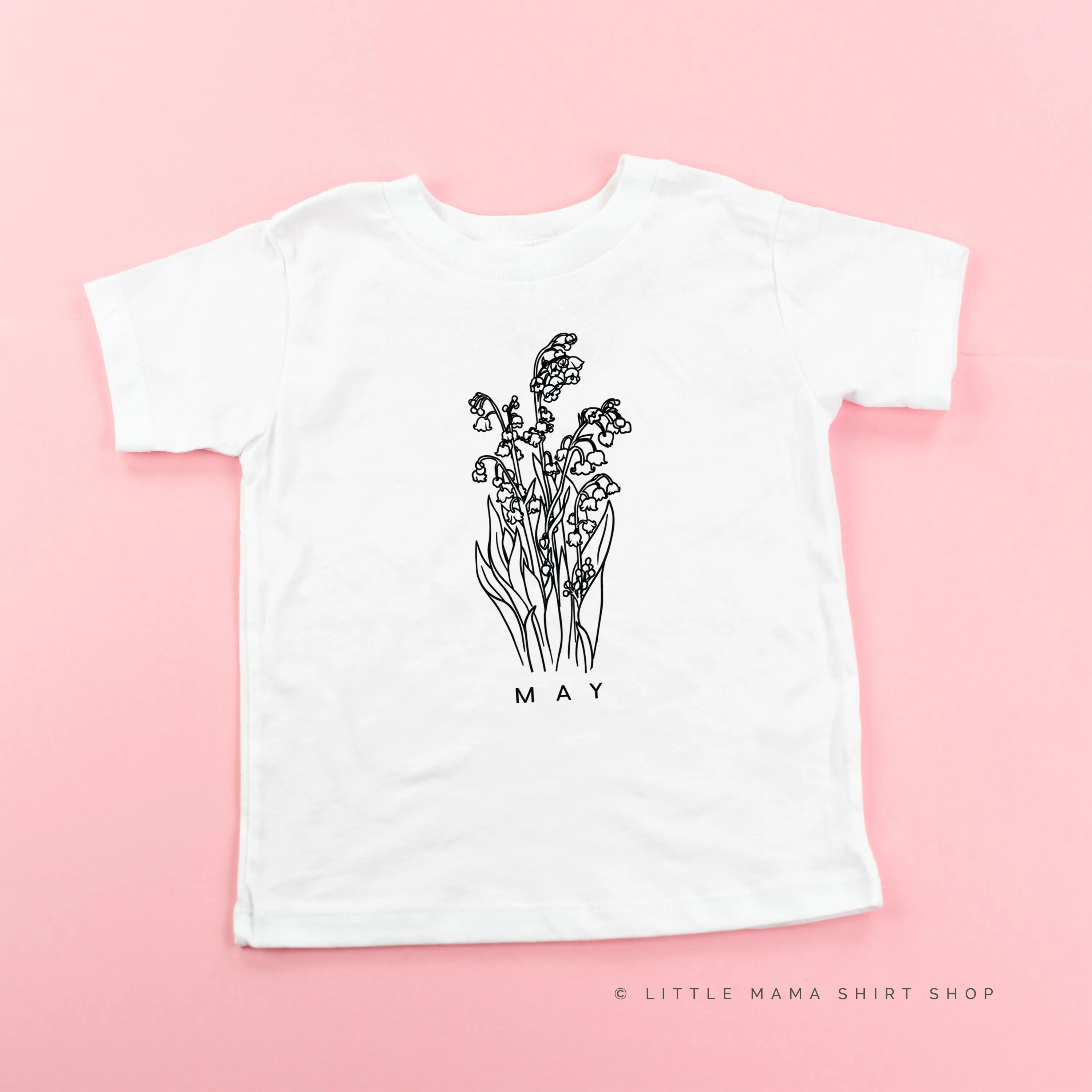 MAY BIRTH FLOWER - Lily of the Valley - Short Sleeve Child Shirt