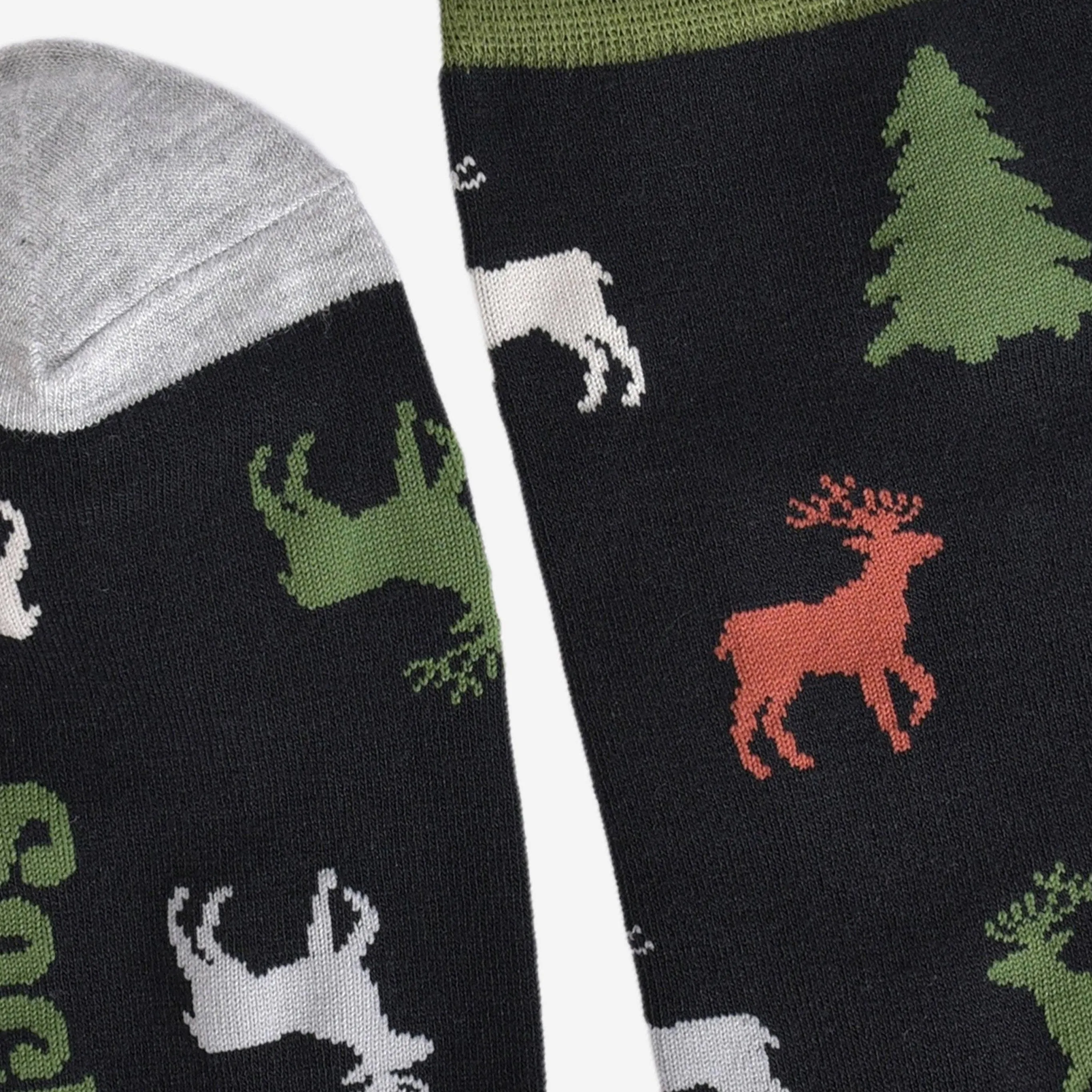 Men's Stag Print Bamboo Socks