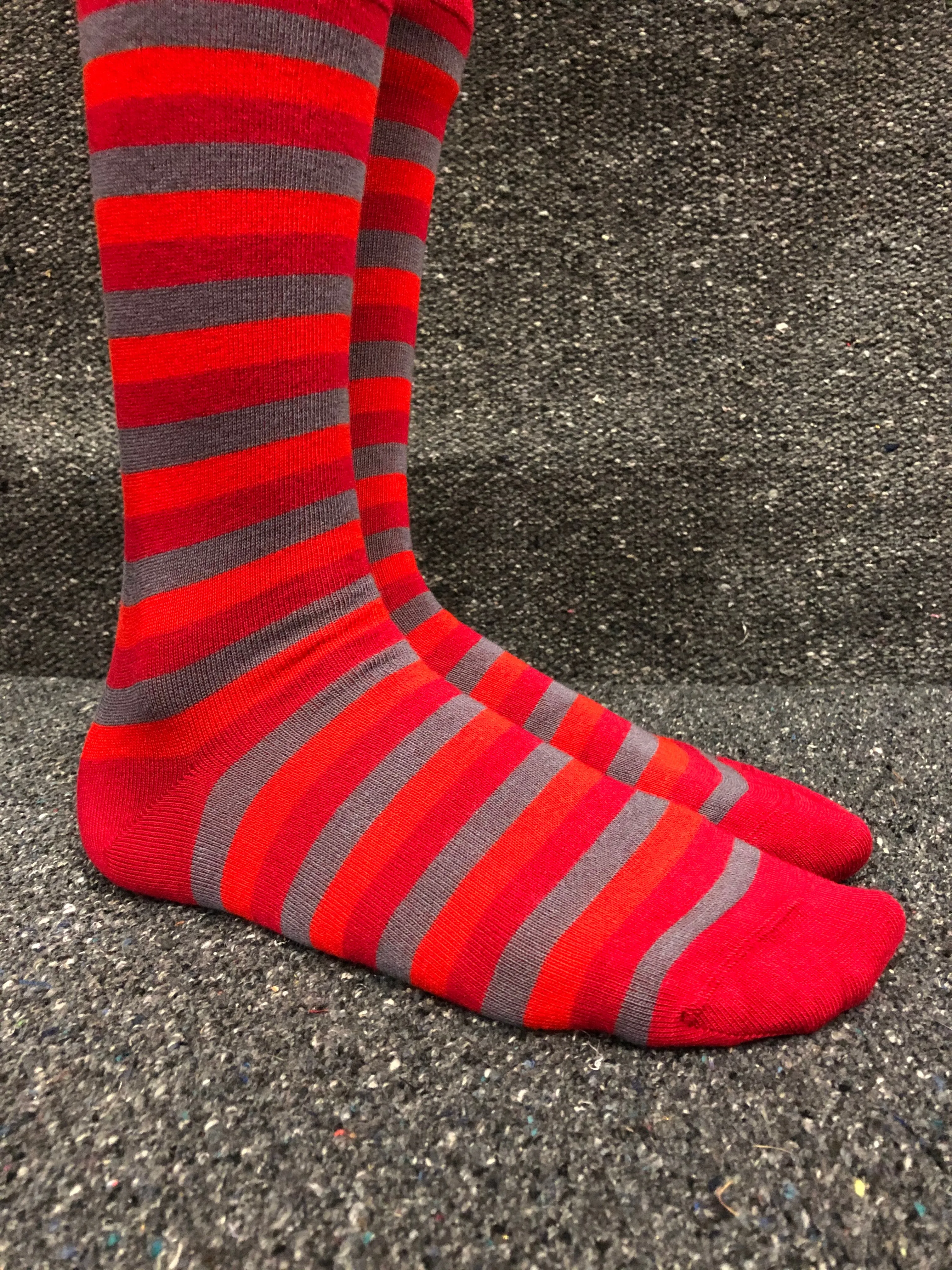 MoSo Bamboo Socks - Stripey (8-11)