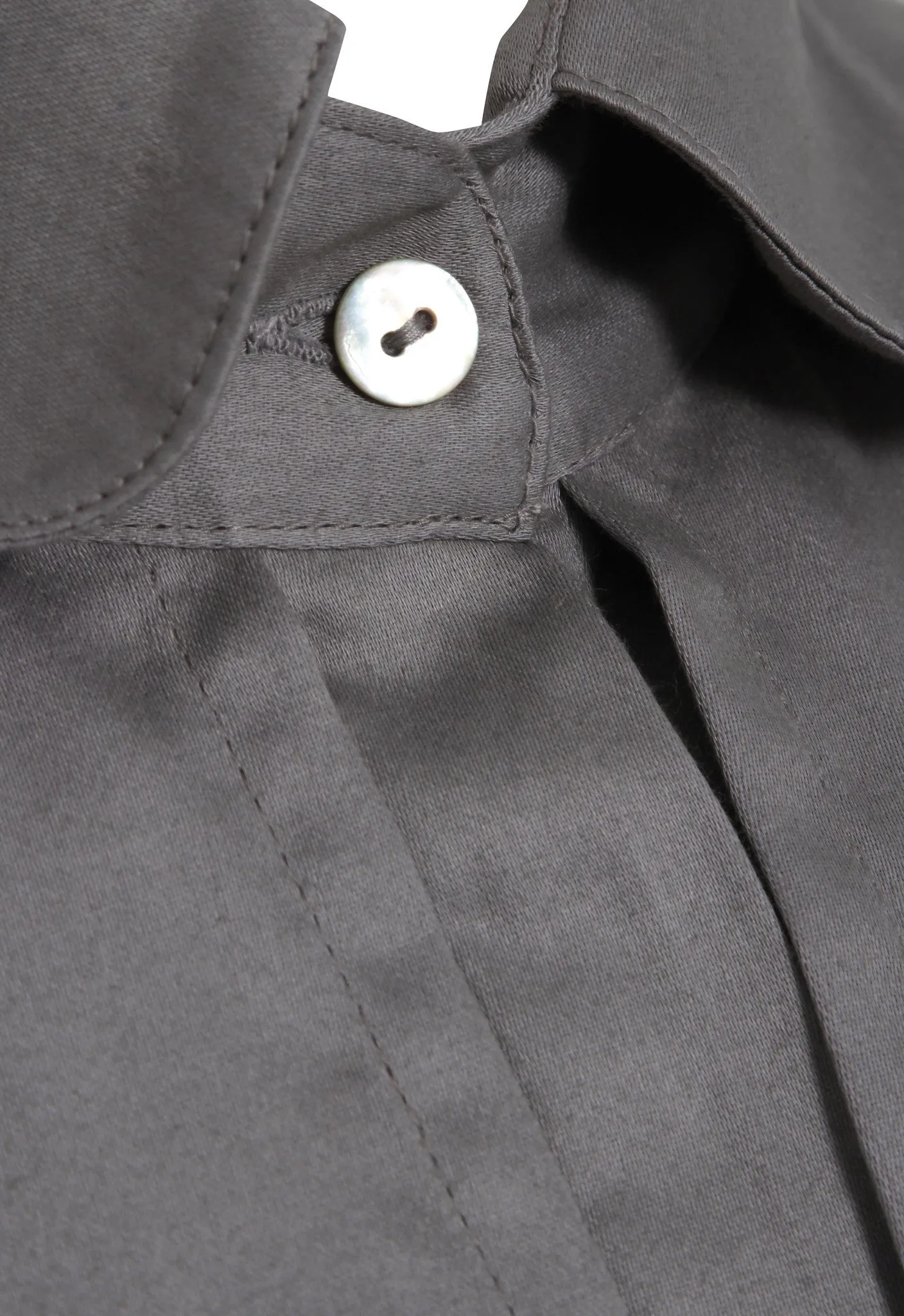 Outsider double layer shirt organic cotton in grey *Last one in size XS*