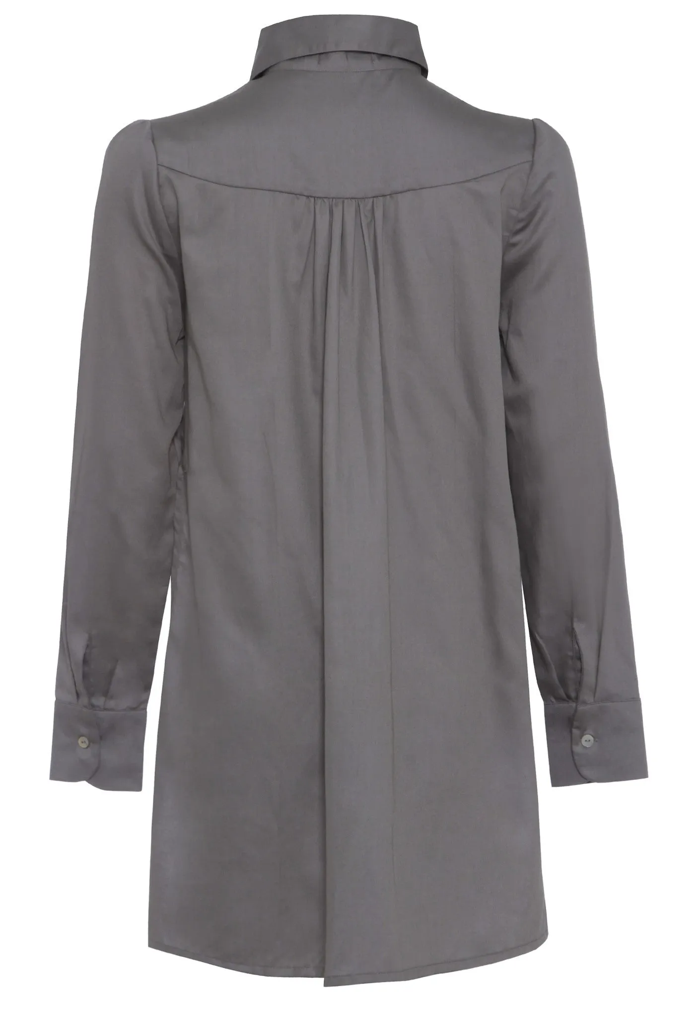 Outsider double layer shirt organic cotton in grey *Last one in size XS*