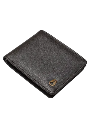 Pass Vegan Leather Wallet - Brown