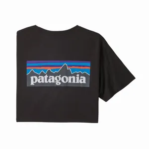 Patagonia Men's P-6 Logo Organic T-Shirt - Black (BLK) 38535