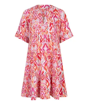 Peasant Print Dress