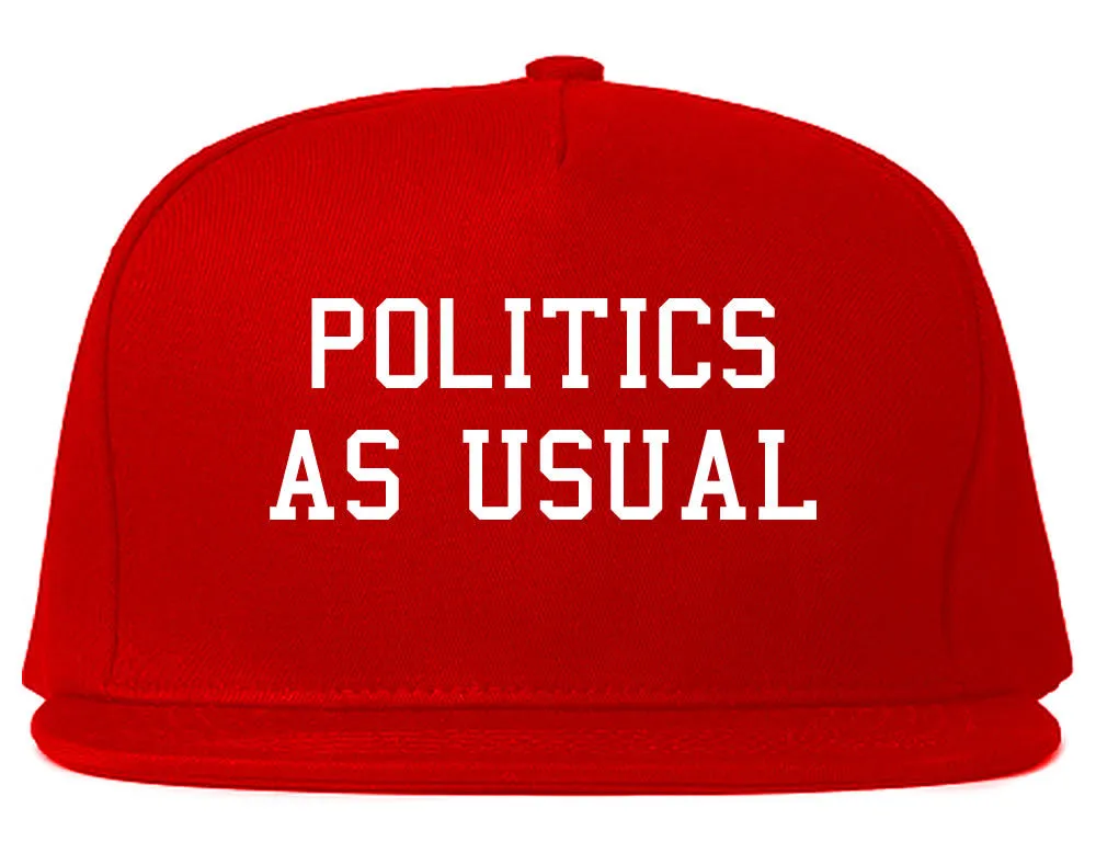 Politics As Usual Snapback Hat