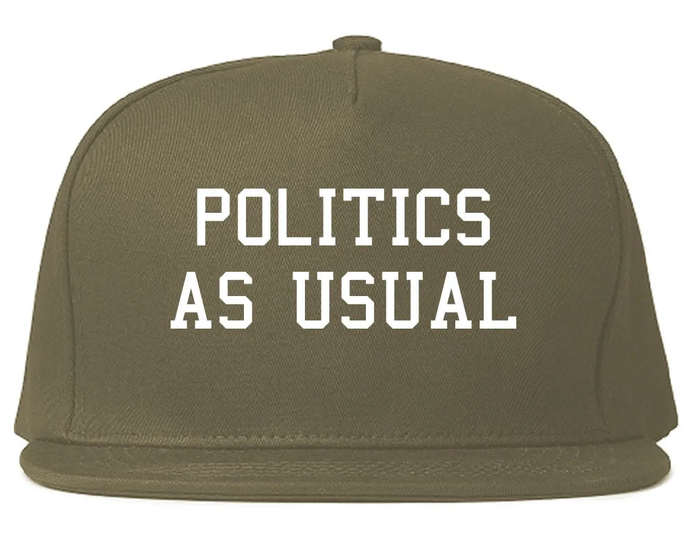 Politics As Usual Snapback Hat